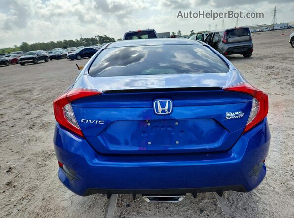 2HGFC2F87MH521293 2021 HONDA CIVIC Blue უკანა ხედი
