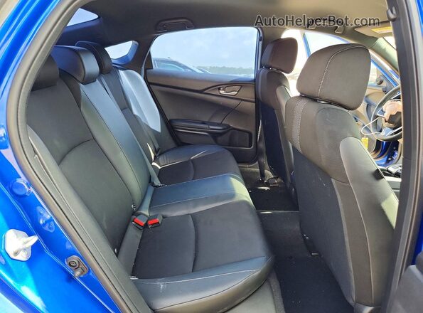 2HGFC2F87MH521293 2021 HONDA CIVIC Blue უკანა სავარძლების ხედი