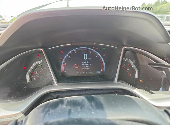 2HGFC2F87MH522119 2021 HONDA CIVIC White Вид щитка приладів