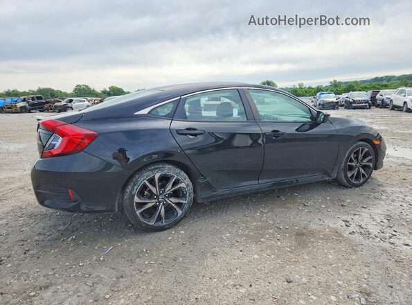2HGFC2F87MH535761 2021 HONDA CIVIC Черный Задняя правая четверть