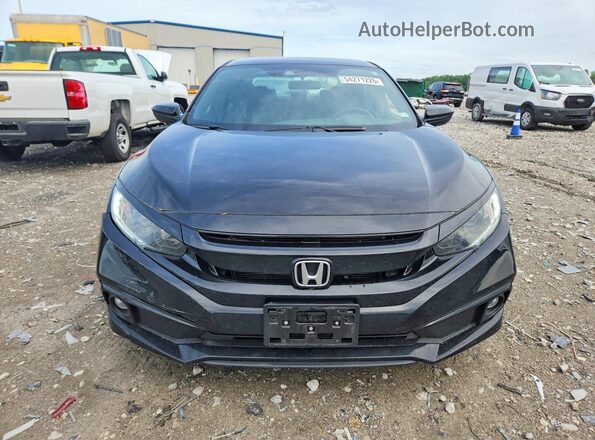 2HGFC2F87MH535761 2021 HONDA CIVIC Черный Вид спереди