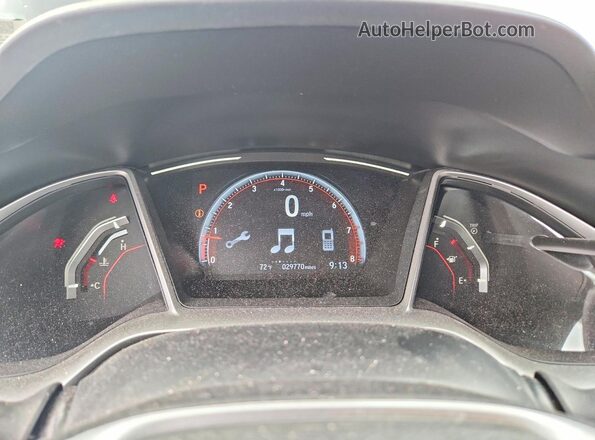 2HGFC2F87MH535761 2021 HONDA CIVIC Черный Вид щитка приборов