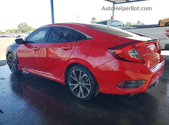 2HGFC2F87MH540314 2021 HONDA CIVIC Red Tył lewy