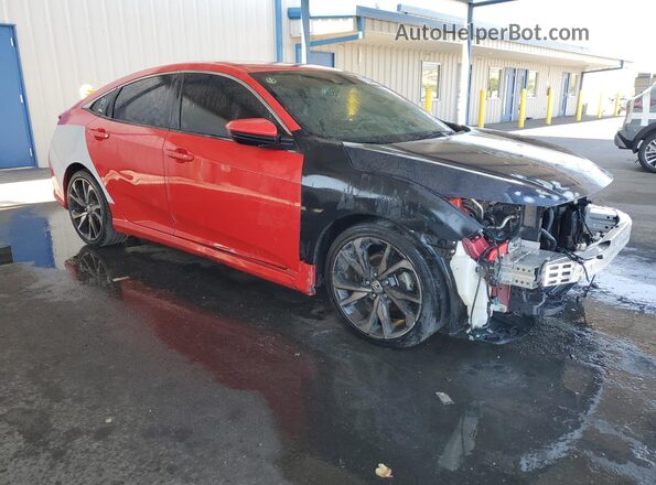 2HGFC2F87MH540314 2021 HONDA CIVIC Red Widok wnętrza 360 stopni