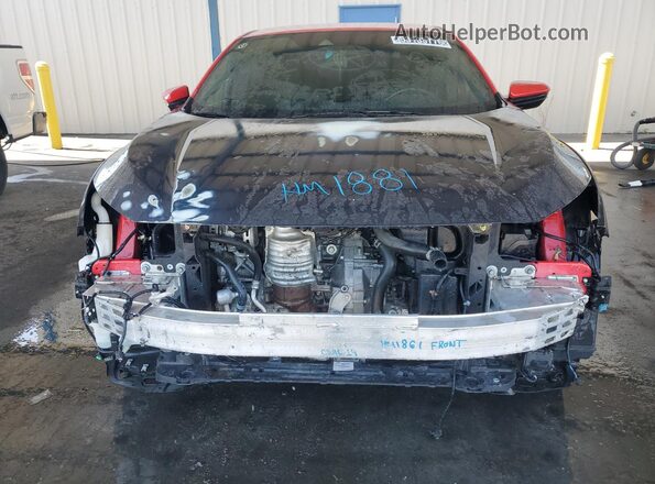 2HGFC2F87MH540314 2021 HONDA CIVIC Red Widok naklejki z numerem VIN