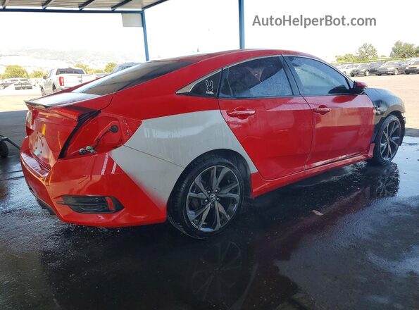2HGFC2F87MH540314 2021 HONDA CIVIC Red Tył prawy