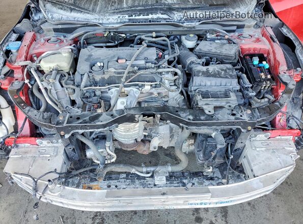 2HGFC2F87MH540314 2021 HONDA CIVIC Red Widok wnętrza z tyłu