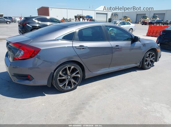 2HGFC2F87MH543617 2021 HONDA CIVIC Gray Rear right