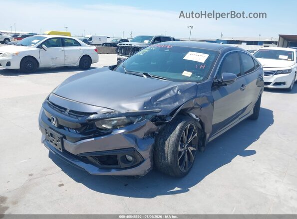 2HGFC2F87MH543617 2021 HONDA CIVIC Gray Front left