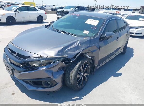 2HGFC2F87MH543617 2021 HONDA CIVIC Gray Front view