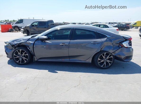 2HGFC2F87MH543617 2021 HONDA CIVIC Gray Rear interior view