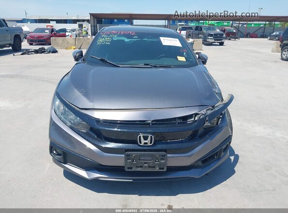 2HGFC2F87MH543617 2021 HONDA CIVIC Gray Dashboard view