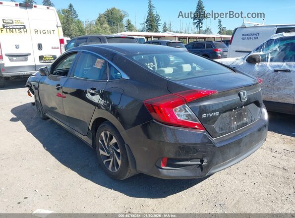 2HGFC2F88GH503177 2016 HONDA CIVIC Black Rear left