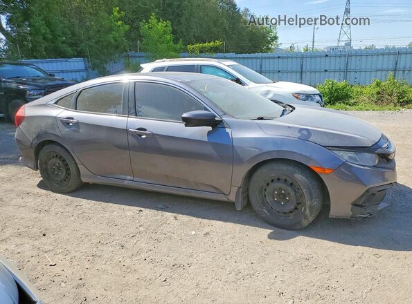 2HGFC2F88KH022614 2019 HONDA CIVIC Gray Delantero derecho