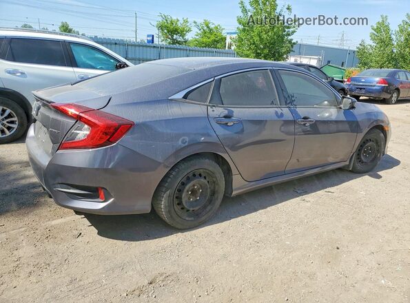 2HGFC2F88KH022614 2019 HONDA CIVIC Gray Trasero derecho