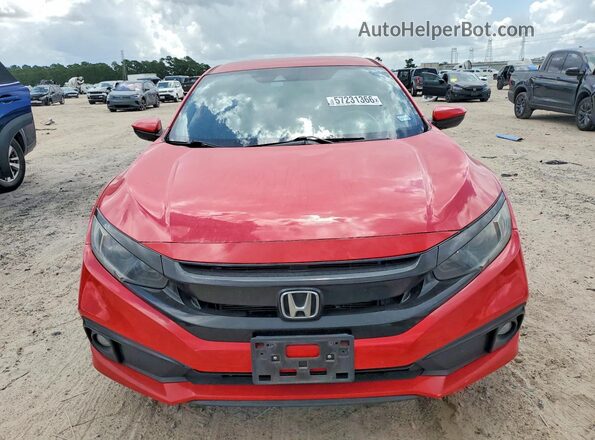 2HGFC2F88KH527164 2019 HONDA CIVIC Red Вид спереду