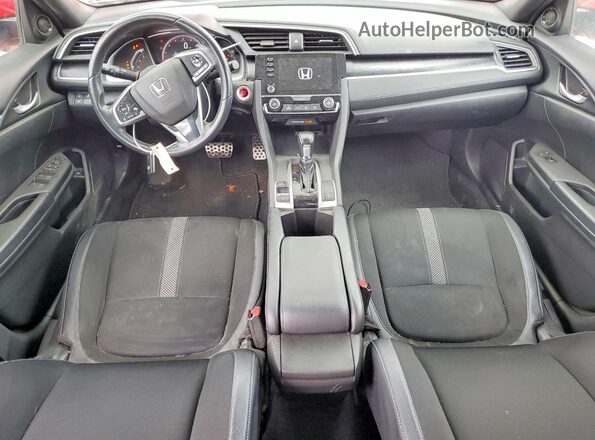 2HGFC2F88KH527164 2019 HONDA CIVIC Red Вид панелі приладів