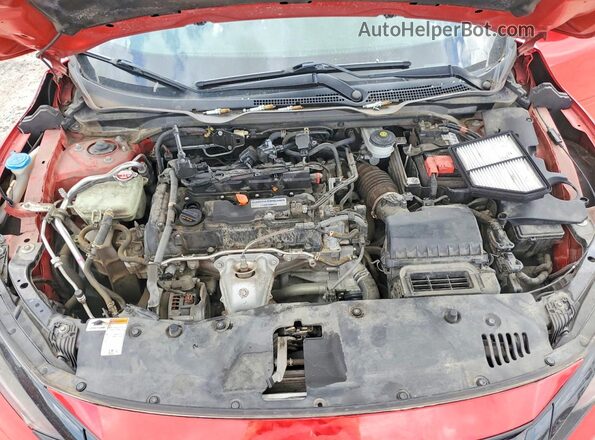 2HGFC2F88KH527164 2019 HONDA CIVIC Red Вид задньої частини салону