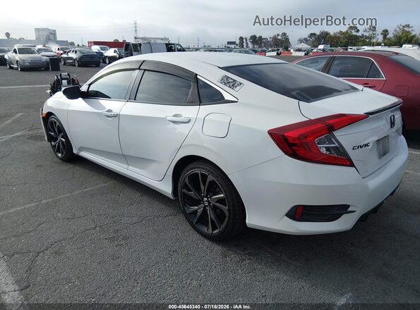 2HGFC2F88KH547589 2019 HONDA CIVIC White Trasero izquierdo