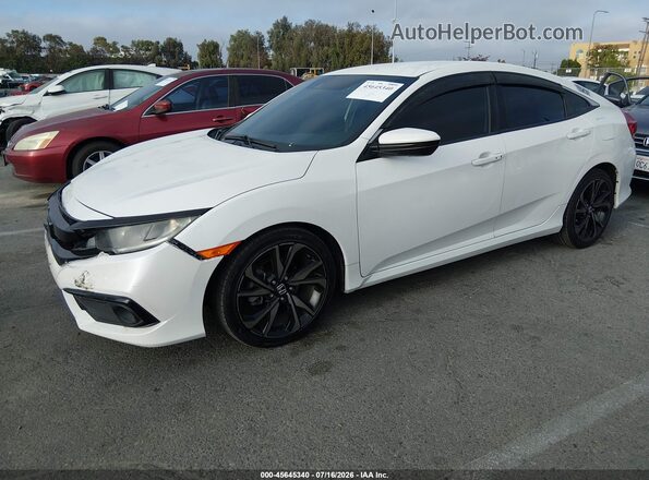 2HGFC2F88KH547589 2019 HONDA CIVIC White Vista tres cuartos delantera izquierda