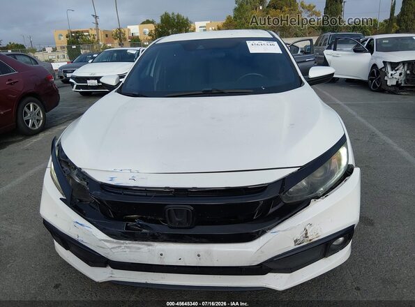 2HGFC2F88KH547589 2019 HONDA CIVIC White Vista del cuadro de instrumentos