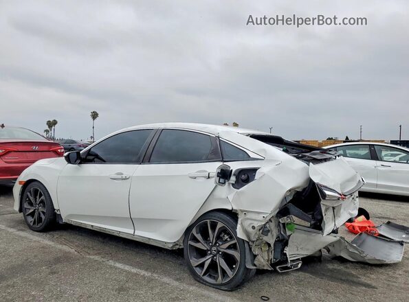 2HGFC2F88KH574212 2019 HONDA CIVIC White Հետևի ձախ