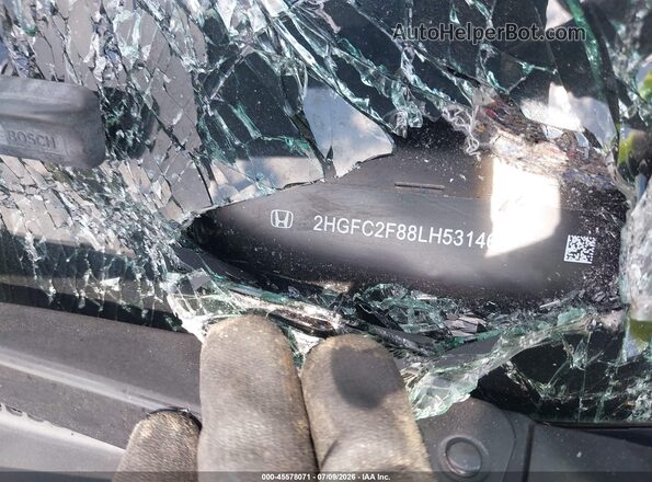 2HGFC2F88LH531460 2020 HONDA CIVIC Silver Instrument cluster view