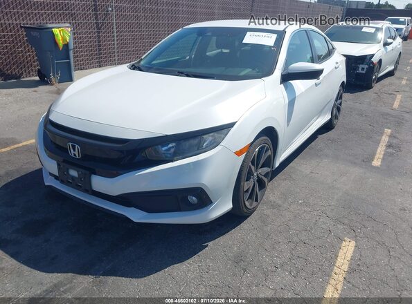 2HGFC2F88LH535184 2020 HONDA CIVIC Белый Передняя левая четверть