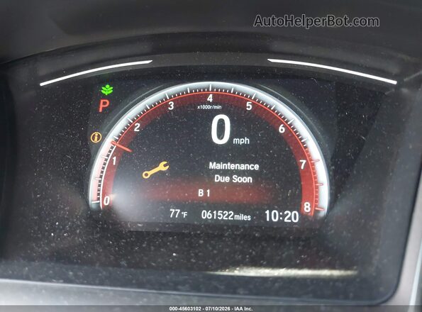 2HGFC2F88LH535184 2020 HONDA CIVIC Белый Вид задних сидений