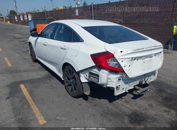 2HGFC2F88LH535184 2020 HONDA CIVIC Белый Задняя левая четверть