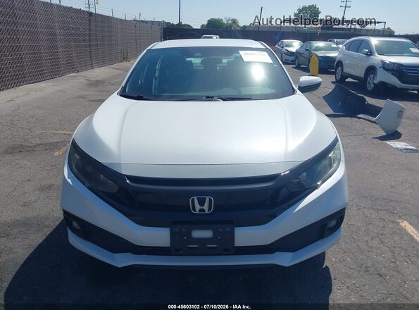 2HGFC2F88LH535184 2020 HONDA CIVIC Белый Вид задней части салона