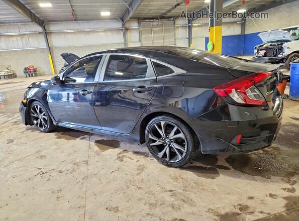 2HGFC2F88LH545603 2020 HONDA CIVIC Черный Задняя левая четверть