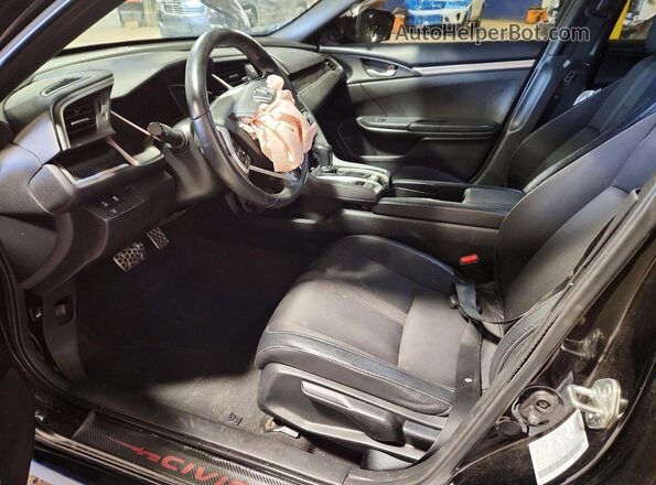 2HGFC2F88LH545603 2020 HONDA CIVIC Черный Вид салона спереди