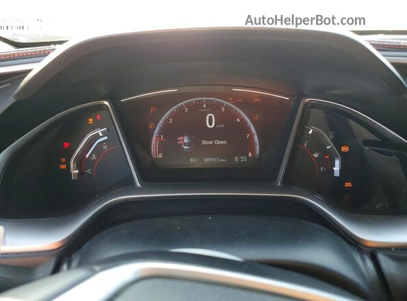 2HGFC2F88LH564703 2020 HONDA CIVIC White Instrument cluster view