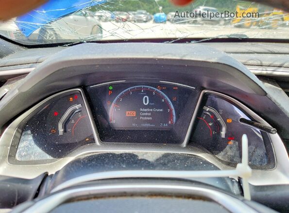 2HGFC2F88LH584479 2020 HONDA CIVIC Blue ხელსაწყოთა პანელის ხედი