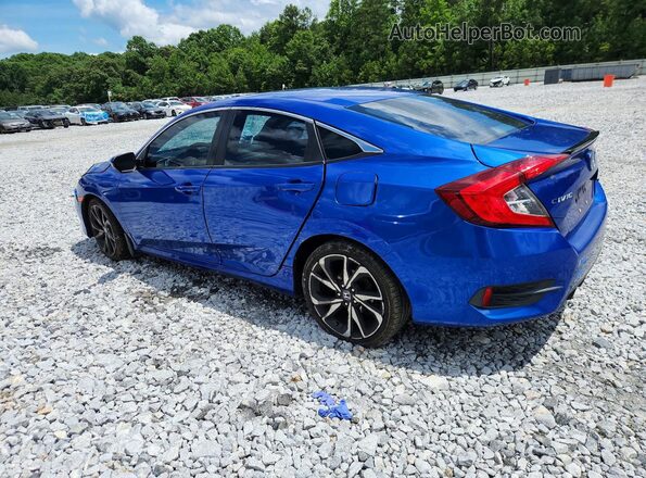 2HGFC2F88LH584479 2020 HONDA CIVIC Blue უკანა მარცხენა