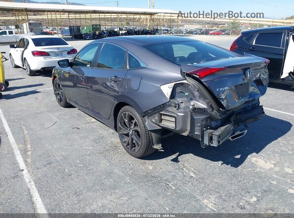 2HGFC2F88LH594123 2020 HONDA CIVIC Gray Trasero izquierdo