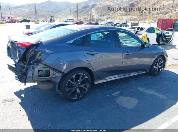 2HGFC2F88LH594123 2020 HONDA CIVIC Gray Vista interior de 360 grados