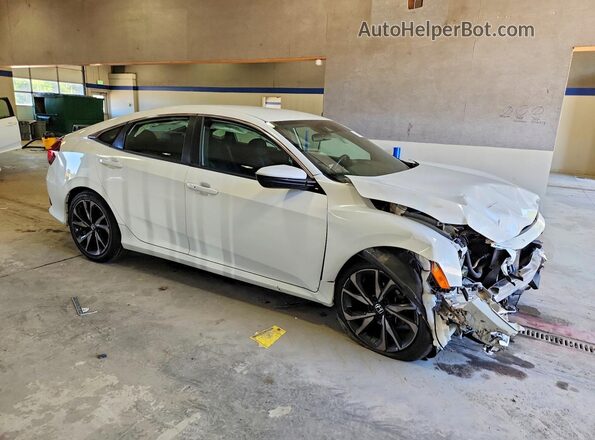 2HGFC2F88MH507239 2021 HONDA CIVIC Белый Передняя правая четверть