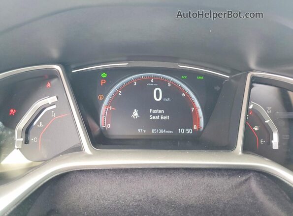 2HGFC2F88MH514482 2021 HONDA CIVIC Silver Vista del cuadro de instrumentos