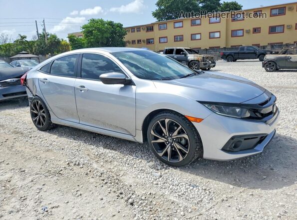 2HGFC2F88MH514482 2021 HONDA CIVIC Silver Delantero derecho