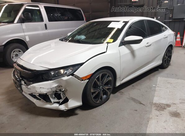 2HGFC2F88MH531752 2021 HONDA CIVIC White Vista tres cuartos delantera izquierda