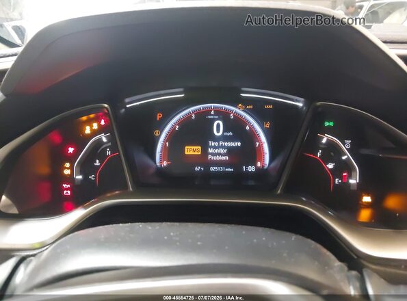 2HGFC2F88MH531752 2021 HONDA CIVIC White Vista de los asientos traseros