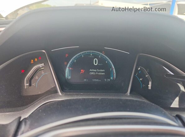 2HGFC2F89HH019715 2017 HONDA CIVIC Белый Вид щитка приборов