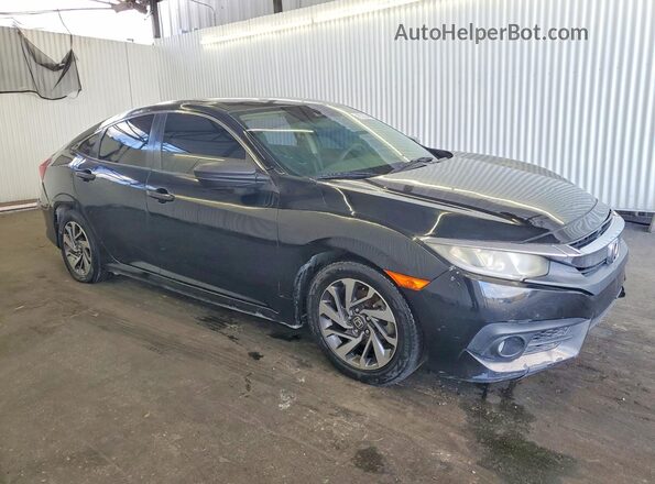 2HGFC2F89JH536681 2018 HONDA CIVIC Black წინა მარჯვენა
