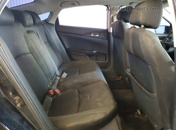 2HGFC2F89JH536681 2018 HONDA CIVIC Black უკანა სავარძლების ხედი