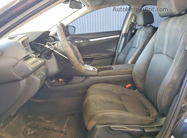 2HGFC2F89JH536681 2018 HONDA CIVIC Black წინა სალონის ხედი