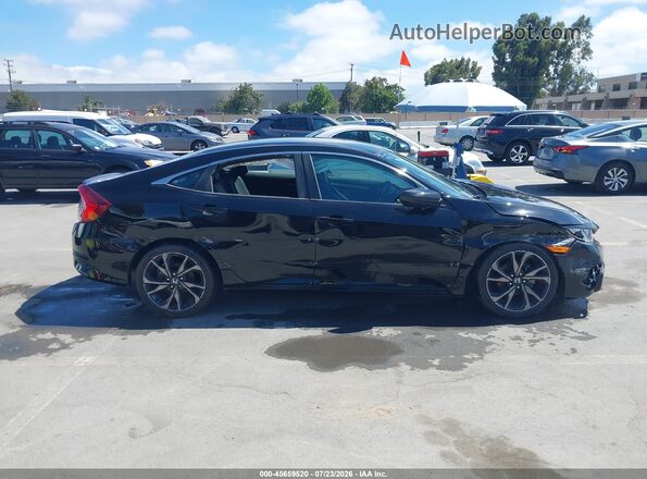 2HGFC2F89KH518506 2019 HONDA CIVIC Black Vista interior de 360 grados