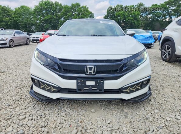 2HGFC2F89KH527545 2019 HONDA CIVIC White Widok z przodu