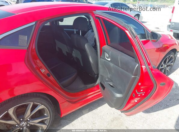 2HGFC2F89KH567480 2019 HONDA CIVIC Red VIN sticker view